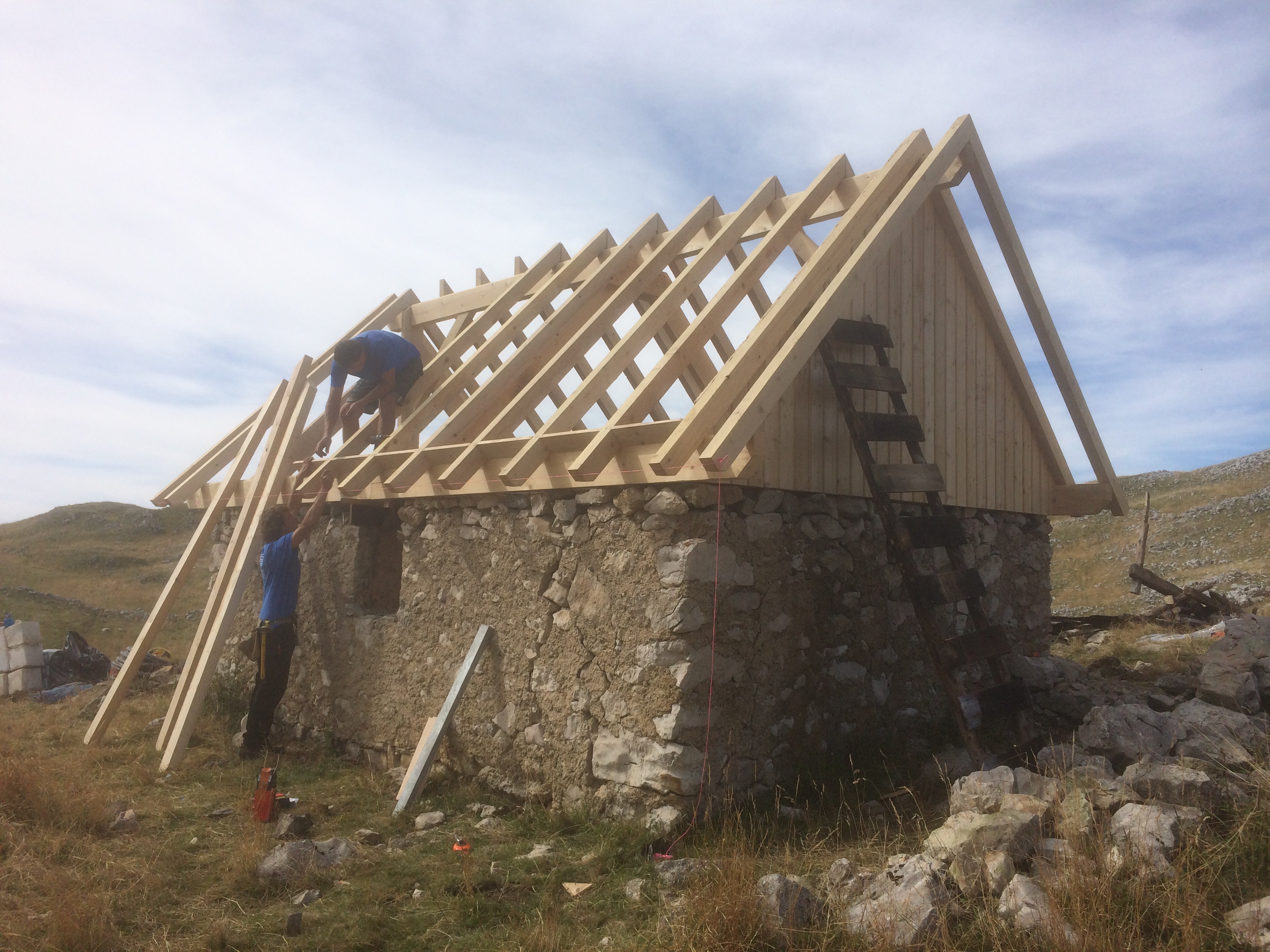 Des chantiers dans la réserve naturelle du Vercors....